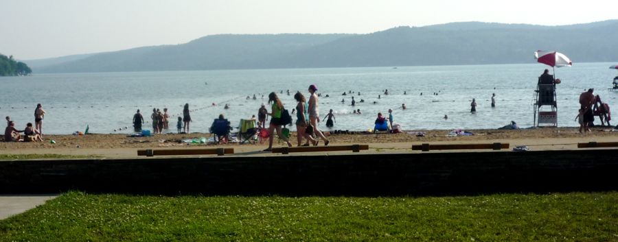 Glimmerglass Beach at Glimmerglass State Park, Cooperstown NY