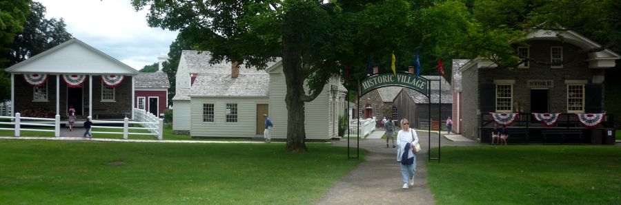 The Farmer's Museum Historic Village entrance photo, Cooperstown NY